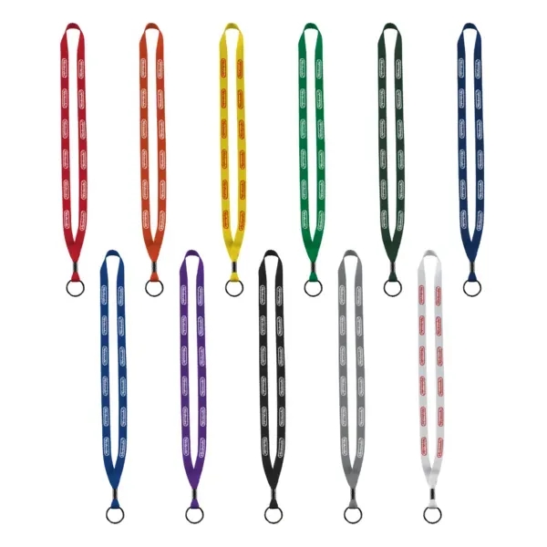 1/2" x 16" polyester lanyard with metal crimp and split-ring.... from ASI 88060 Snugz/USA Inc / SnugZ USA®