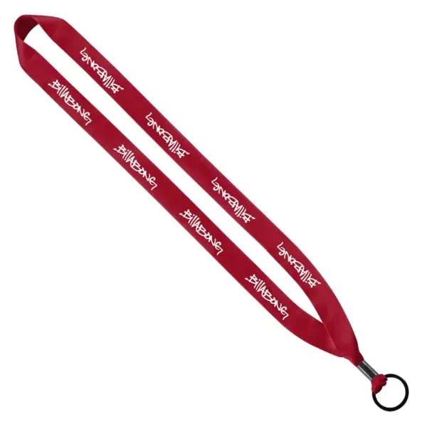 3/4" x 16" polyester lanyard with metal crimp and metal split... from ASI 88060 Snugz/USA Inc / SnugZ USA®