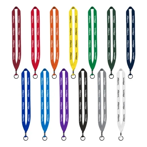 3/4" x 16" polyester lanyard with metal crimp and metal split... from ASI 88060 Snugz/USA Inc / SnugZ USA®