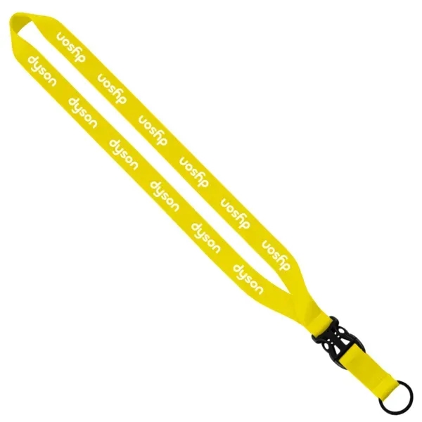 3/4"W x 16"L polyester lanyard with slide buckle release and split-ring.... from ASI 88060 Snugz/USA Inc / SnugZ USA®