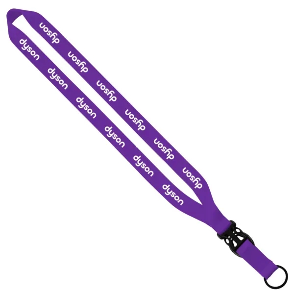 3/4"W x 16"L polyester lanyard with slide buckle release and split-ring.... from ASI 88060 Snugz/USA Inc / SnugZ USA®