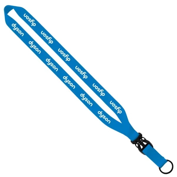 3/4"W x 16"L polyester lanyard with slide buckle release and split-ring.... from ASI 88060 Snugz/USA Inc / SnugZ USA®