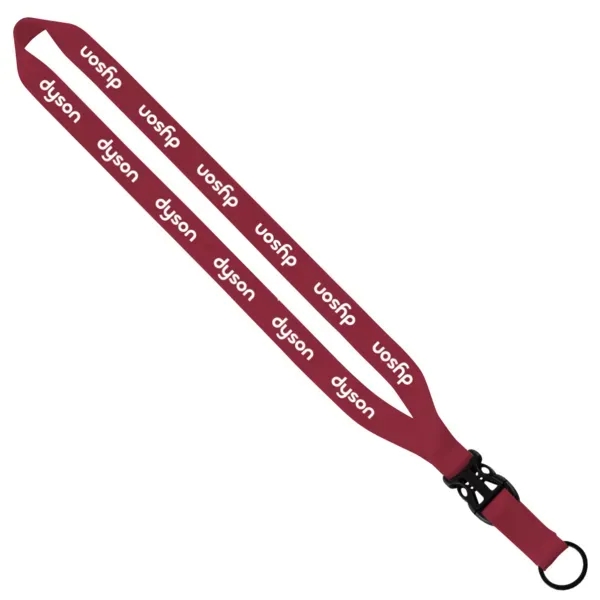 3/4"W x 16"L polyester lanyard with slide buckle release and split-ring.... from ASI 88060 Snugz/USA Inc / SnugZ USA®