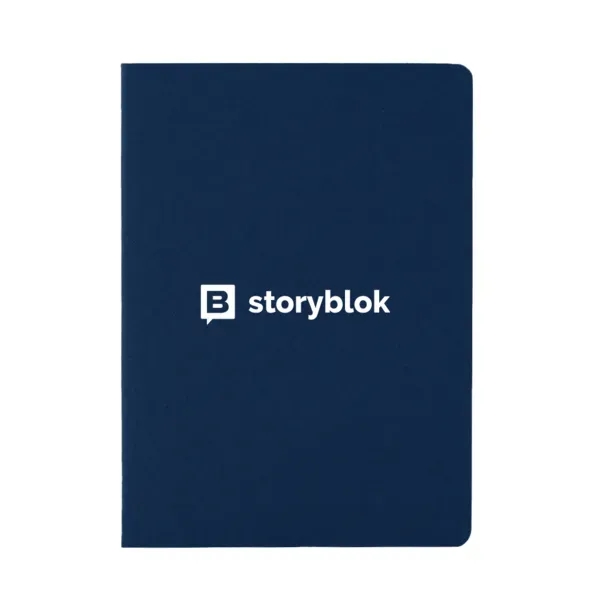 Notebook with 30 pages of recycled paper and stitch-bound design.... from ASI 88060 Snugz/USA Inc