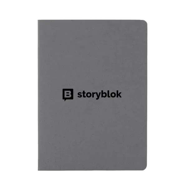 Notebook with 30 pages of recycled paper and stitch-bound design.... from ASI 88060 Snugz/USA Inc