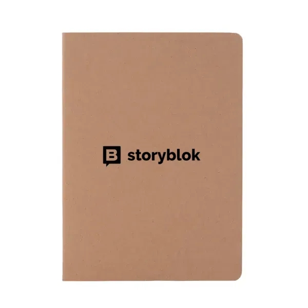 Notebook with 30 pages of recycled paper and stitch-bound design.... from ASI 88060 Snugz/USA Inc