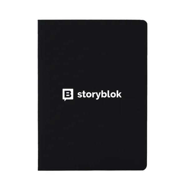 Notebook with 30 pages of recycled paper and stitch-bound design.... from ASI 88060 Snugz/USA Inc