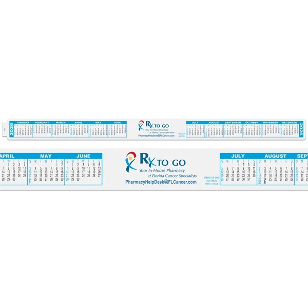 16" x 1 1/8" repositionable vinyl calendar for computer keyboard or... from ASI 44830 The Chest