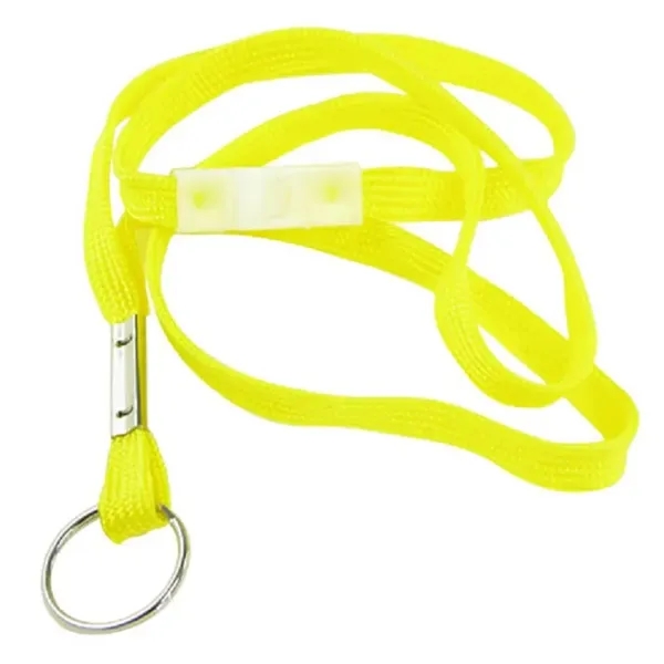 Flat nylon breakaway lanyard with split ring. Blank item only.... from ASI 54100 Fields Manufacturing Inc / TargetLine®