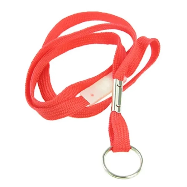 Flat nylon breakaway lanyard with split ring. Blank item only.... from ASI 54100 Fields Manufacturing Inc / TargetLine®