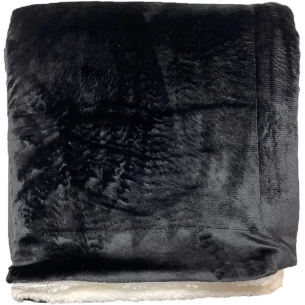 Soft Plush Blanket with Pillowy Soft Sherpa Underside. 50in x 60".... from ASI 79750 Pro Towels / Palmetto Blanket Company