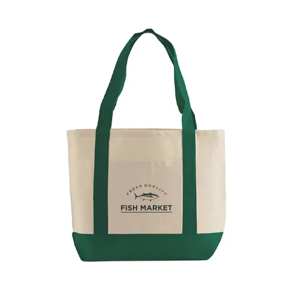 Spacious 10 oz cotton tote with large front pocket and shoulder... from ASI 67557 LimeLight Ent / Limelight USA