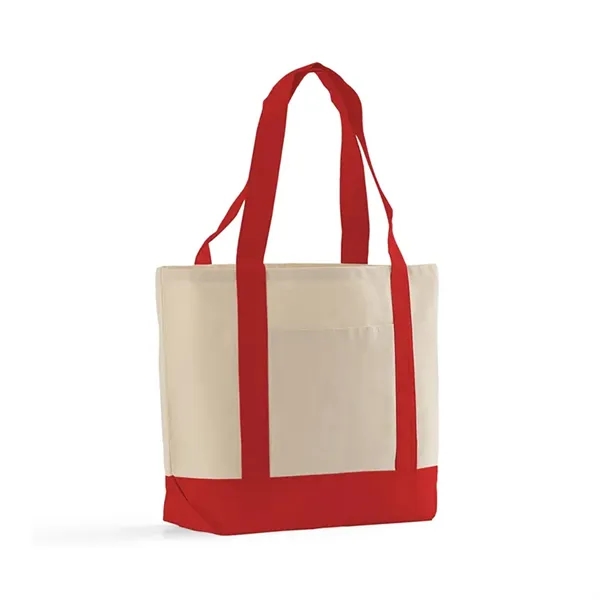 Spacious 10 oz cotton tote with large front pocket and shoulder... from ASI 67557 LimeLight Ent / Limelight USA