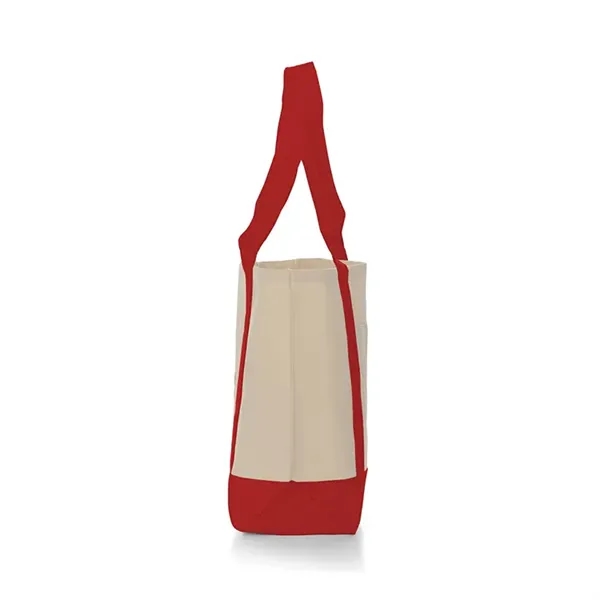 Spacious 10 oz cotton tote with large front pocket and shoulder... from ASI 67557 LimeLight Ent / Limelight USA