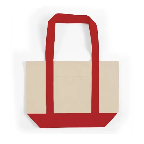 Spacious 10 oz cotton tote with large front pocket and shoulder... from ASI 67557 LimeLight Ent / Limelight USA