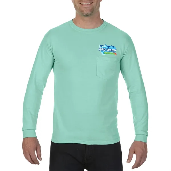 COMFORT COLORS ADULT 6.1 OZ LONG-SLEEVE POCKET T-SHIRT... from ASI 30208 A P Specialties / AP Specialties