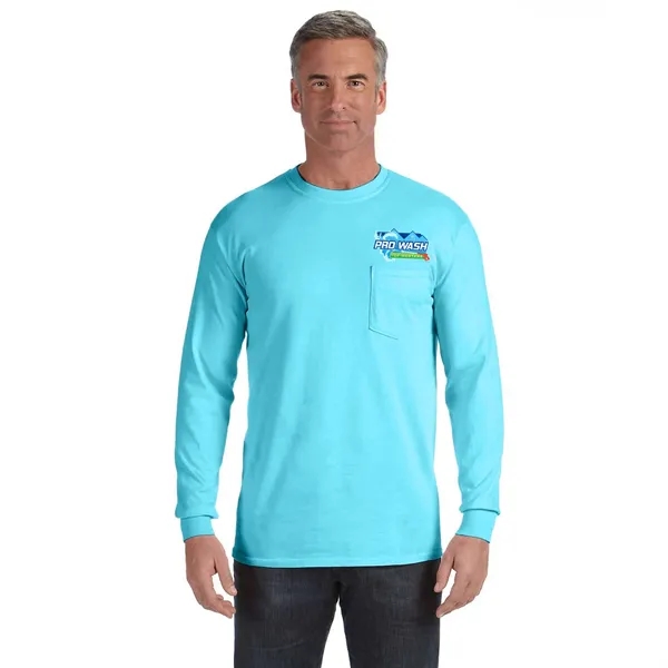 COMFORT COLORS ADULT 6.1 OZ LONG-SLEEVE POCKET T-SHIRT... from ASI 30208 A P Specialties / AP Specialties