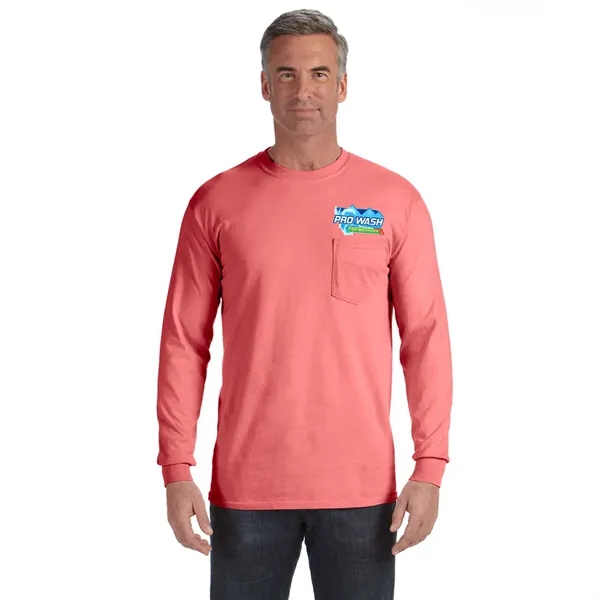COMFORT COLORS ADULT 6.1 OZ LONG-SLEEVE POCKET T-SHIRT... from ASI 30208 A P Specialties / AP Specialties