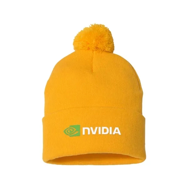 100% acrylic knit beanie topped with pom-pom.... from ASI 88060 Snugz/USA Inc / Sweda®