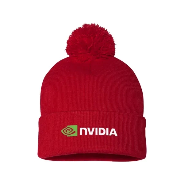 100% acrylic knit beanie topped with pom-pom.... from ASI 88060 Snugz/USA Inc / Sweda®
