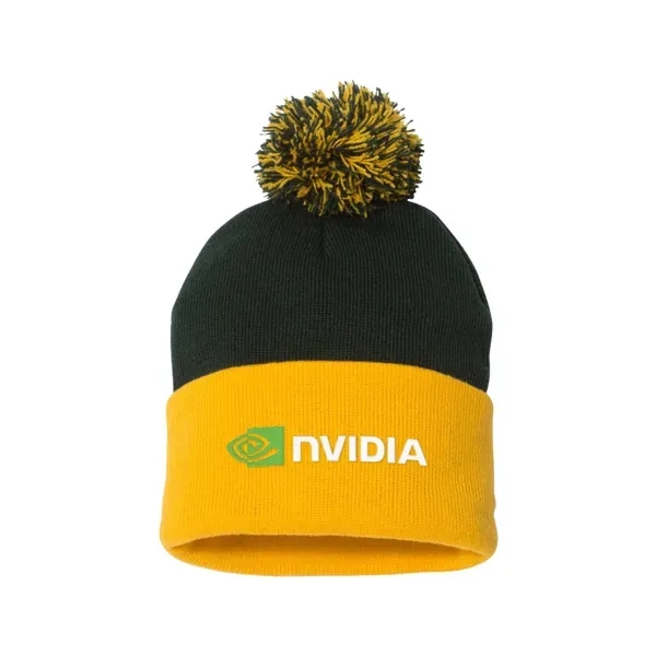 100% acrylic knit beanie topped with pom-pom.... from ASI 88060 Snugz/USA Inc / Sweda®