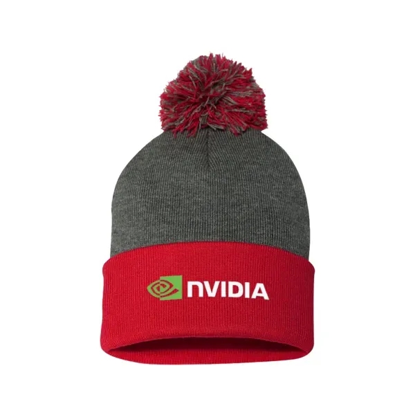 100% acrylic knit beanie topped with pom-pom.... from ASI 88060 Snugz/USA Inc / Sweda®