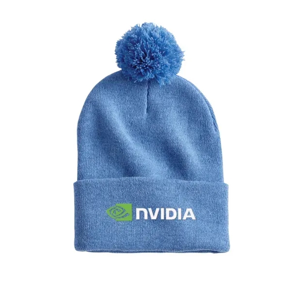 100% acrylic knit beanie topped with pom-pom.... from ASI 88060 Snugz/USA Inc / Sweda®