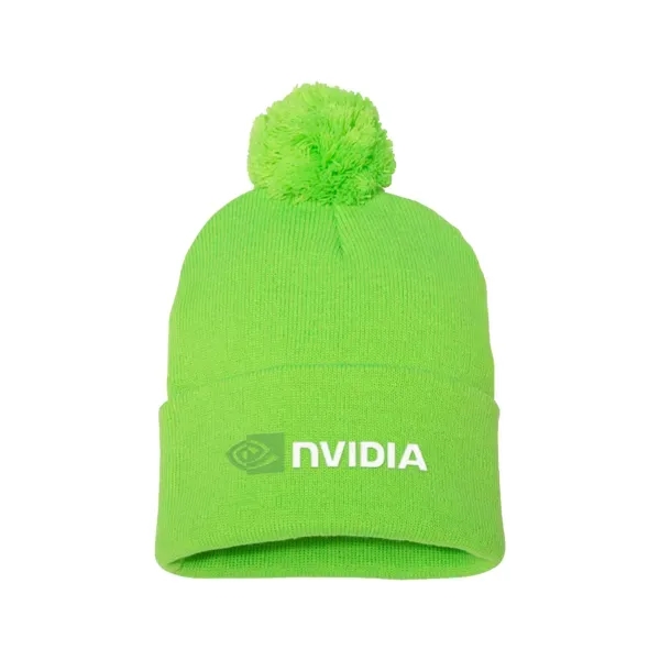 100% acrylic knit beanie topped with pom-pom.... from ASI 88060 Snugz/USA Inc / Sweda®