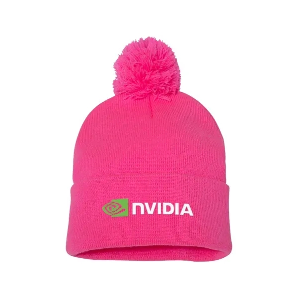 100% acrylic knit beanie topped with pom-pom.... from ASI 88060 Snugz/USA Inc / Sweda®