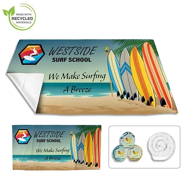 SpaceSaver 60" x 30" 200GSM rPET recycled polyester material full color... from ASI 62660 Innovation Line