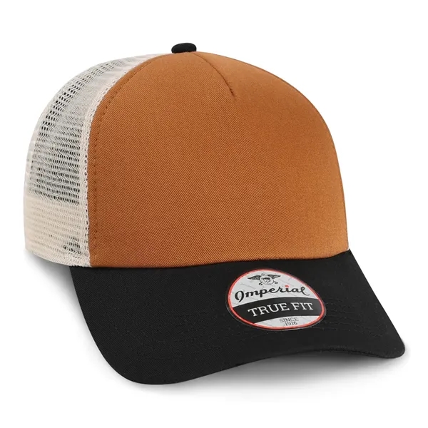 Imperial 1287 5-Panel North Country Trucker Hat with leatherette patch or... from ASI 74601 Calico