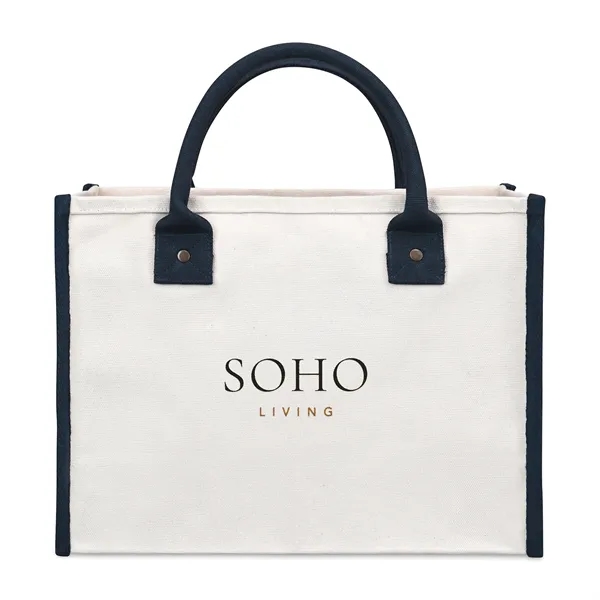 Market Street structured cotton canvas handled tote bag.... from ASI 56070 Gemline / Gemline®