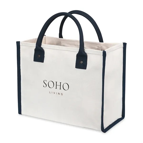 Market Street structured cotton canvas handled tote bag.... from ASI 56070 Gemline / Gemline®