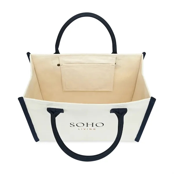 Market Street structured cotton canvas handled tote bag.... from ASI 56070 Gemline / Gemline®