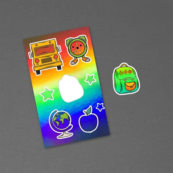 Full color 3" x 5" holographic sticker sheet.... from ASI 90807 Tekweld