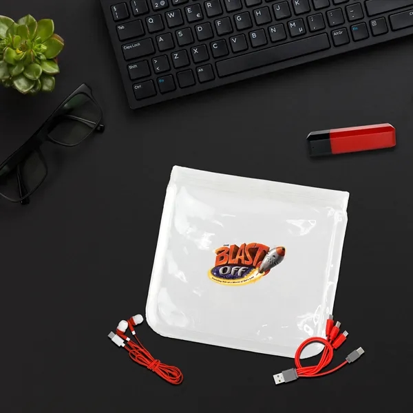 Clear Viper Cable, Ear Bud & Cloth Set... from ASI 30208 A P Specialties / AP Specialties