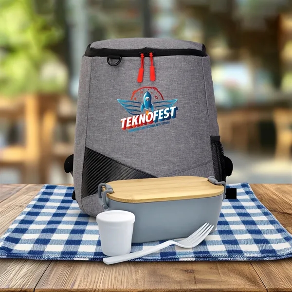 Bamboo Lunch Box Backpack Set... from ASI 30208 A P Specialties / AP Specialties