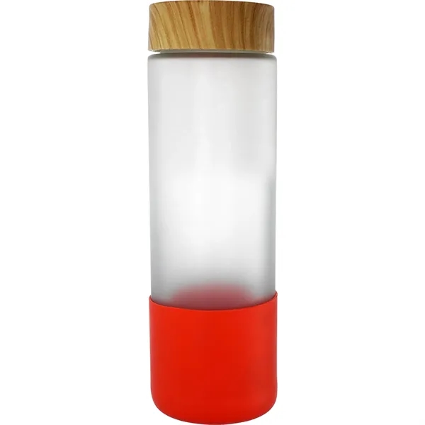 Bamboo Pattern 22 oz. Frosted Glass Grip Bottle... from ASI 30208 A P Specialties / AP Specialties