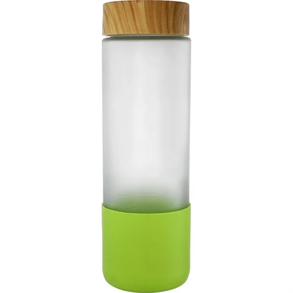 Bamboo Pattern 22 oz. Frosted Glass Grip Bottle... from ASI 30208 A P Specialties / AP Specialties