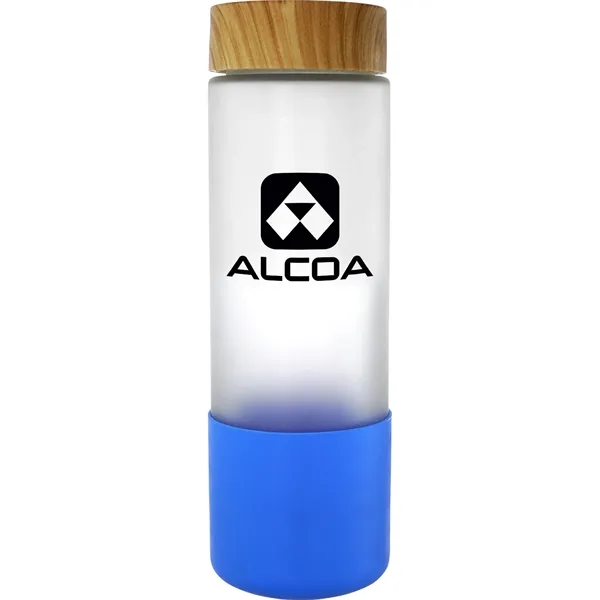 Bamboo Pattern 22 oz. Frosted Glass Grip Bottle... from ASI 30208 A P Specialties / AP Specialties