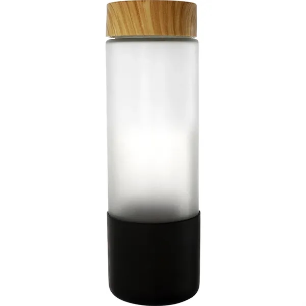 Bamboo Pattern 22 oz. Frosted Glass Grip Bottle... from ASI 30208 A P Specialties / AP Specialties