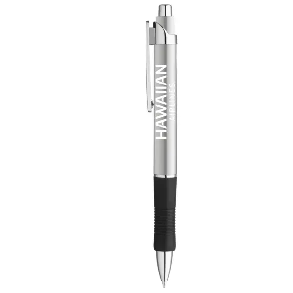 5 1/2" L pen with long black rubber grip, translucent color... from ASI 88060 Snugz/USA Inc / Sweda®