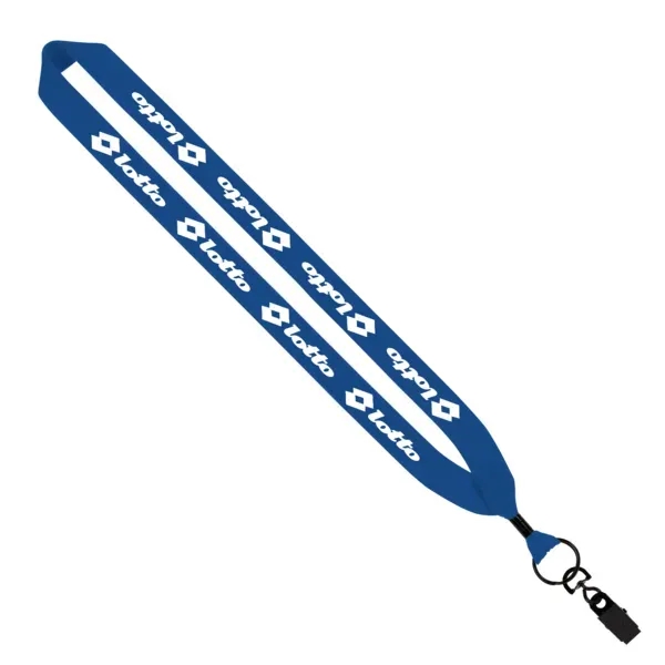 1" x 16" knitted cotton lanyard with metal crimp and metal... from ASI 88060 Snugz/USA Inc / SnugZ USA®