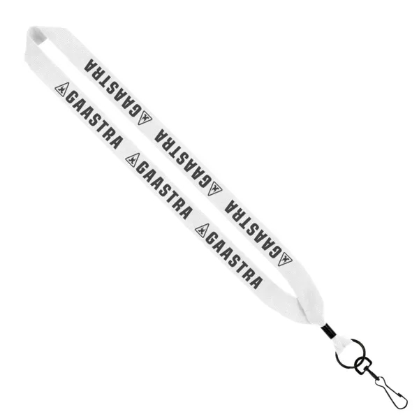 1" x 16" knitted cotton lanyard with metal crimp and metal... from ASI 88060 Snugz/USA Inc / SnugZ USA®