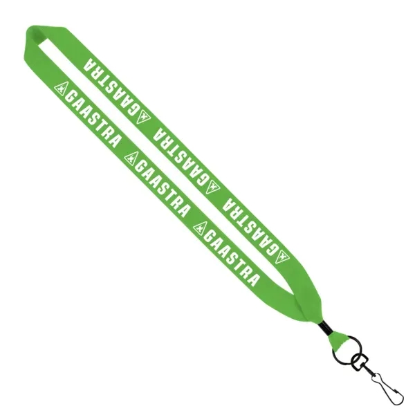 1" x 16" knitted cotton lanyard with metal crimp and metal... from ASI 88060 Snugz/USA Inc / SnugZ USA®