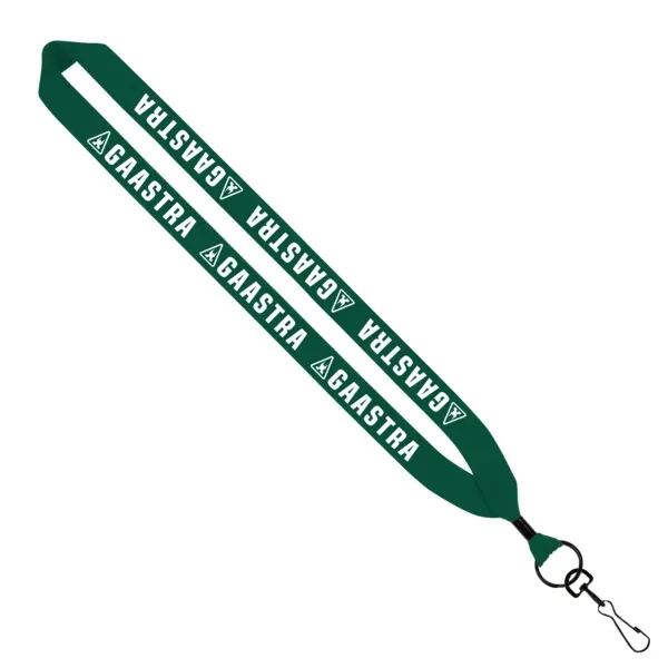 1" x 16" knitted cotton lanyard with metal crimp and metal... from ASI 88060 Snugz/USA Inc / SnugZ USA®