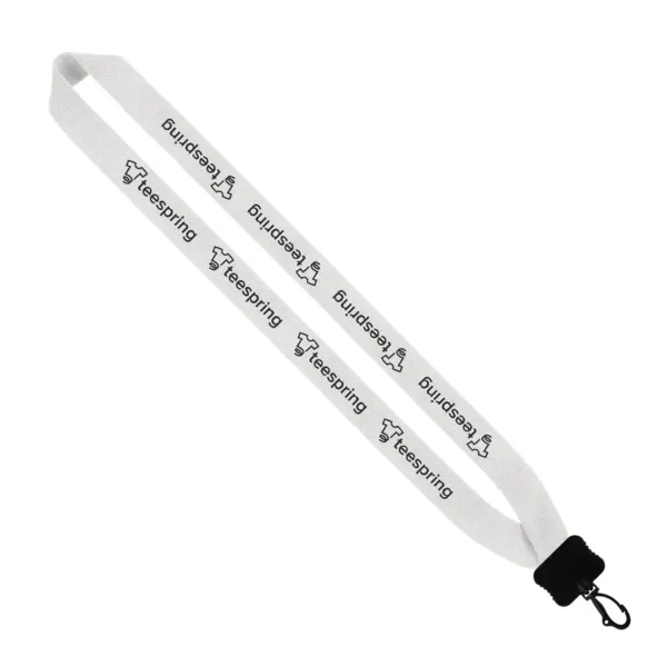 1" x 16" knitted cotton lanyard with plastic clamshell and swivel... from ASI 88060 Snugz/USA Inc / SnugZ USA®