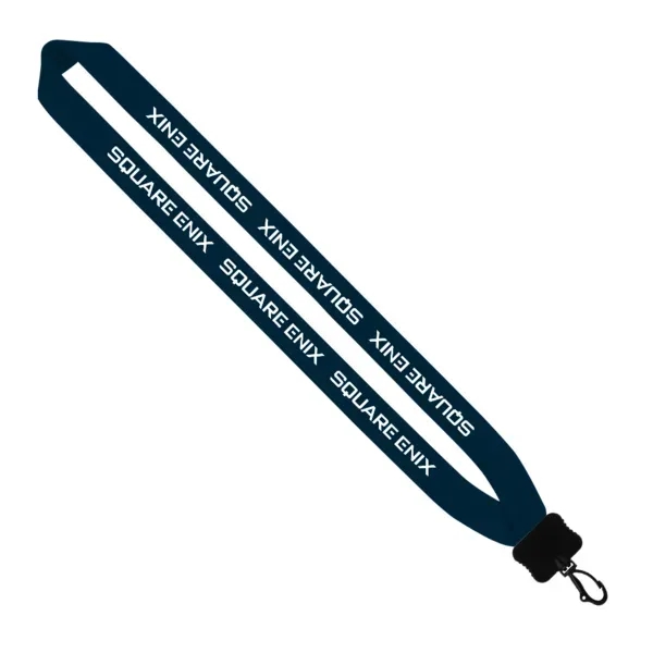 1" x 16" knitted cotton lanyard with plastic clamshell and swivel... from ASI 88060 Snugz/USA Inc / SnugZ USA®