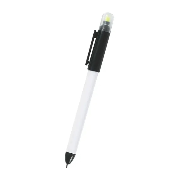 Twin-Write twist-action ballpoint pen with chisel tip highlighter.... from ASI 61125 Hit Promotional Products / Hit®