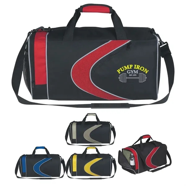 Sports duffel bag with top zippered compartment and shoulder strap.... from ASI 61125 Hit Promotional Products / Hit®